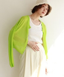 notch. | シアーカラー２WAYショートカーデ(カーディガン/ボレロ)