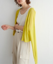 notch. | シアーカラー２WAYショートカーデ(カーディガン/ボレロ)
