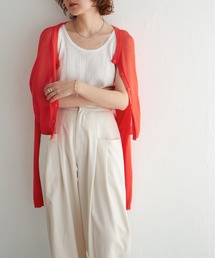 notch. | シアーカラー２WAYショートカーデ(カーディガン/ボレロ)