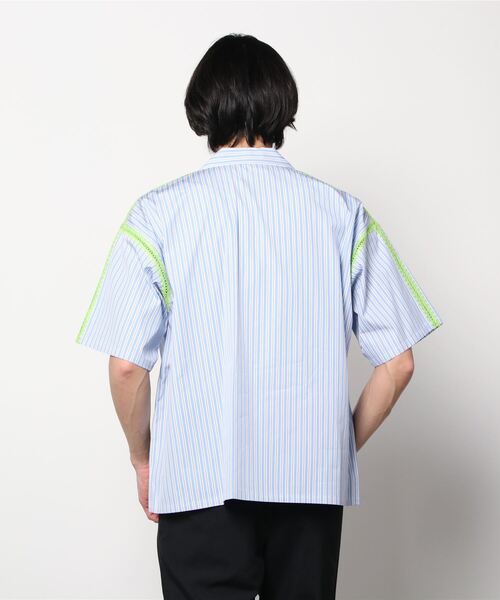 DISCOVERED THOMASMASONシェルスティッチストライプ半袖シャツ DISCOVERED（ディスカバード）の「THOMAS MASON SHELL STITCH