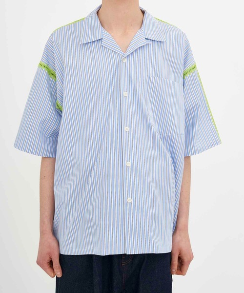 DISCOVERED THOMASMASONシェルスティッチストライプ半袖シャツ DISCOVERED THOMAS MASON シェルスティッチ半袖シャツ - メルカリ