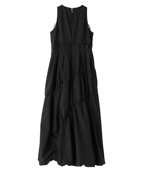 MECRE（メクル）の「ドロストギャザーバルーンワンピース（ワンピース・レディース・ブラック/グレー・S/M）」の12枚目の写真