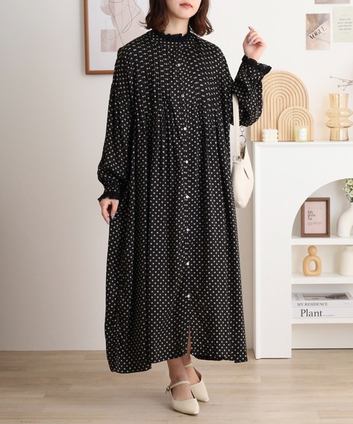 ubasoku（ウバソク）の「ubasoku 胸元多数ピンタック 襟