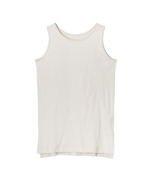 Re:EDIT（リエディ）の「ベーシックコットンタンクトップ（タンクトップ・レディース・オフホワイト/ブラック/グレイッシュベージュ・LARGE/MEDIUM）」の22枚目の写真