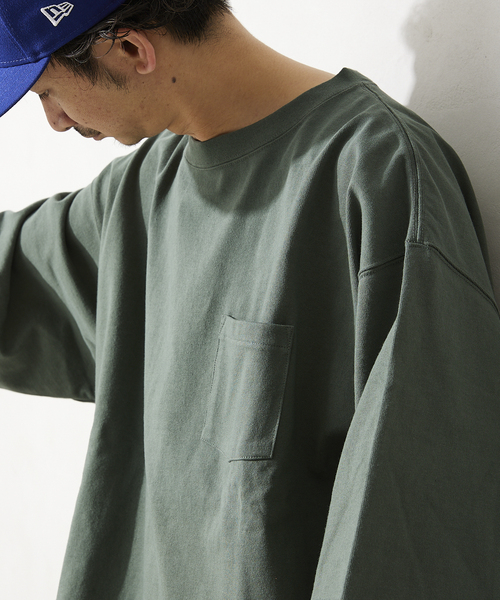 JOURNAL STANDARD relume(ジャーナルスタンダード レリューム)の「USA オーバーサイズ ヘビーオンス Tシャツ(Tシャツ/カットソー・メンズ・ホワイト/ブラック/サックスブルー/イエロー/グリーン/ライトホワイト・MEDIUM/LARGE)」の9枚目の写真