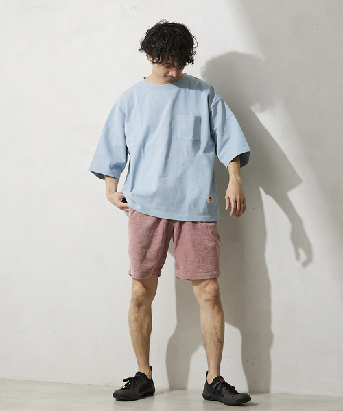 JOURNAL STANDARD relume(ジャーナルスタンダード レリューム)の「USA オーバーサイズ ヘビーオンス Tシャツ(Tシャツ/カットソー・メンズ・ホワイト/ブラック/サックスブルー/イエロー/グリーン/ライトホワイト・MEDIUM/LARGE)」の13枚目の写真