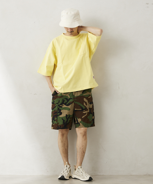 JOURNAL STANDARD relume(ジャーナルスタンダード レリューム)の「USA オーバーサイズ ヘビーオンス Tシャツ(Tシャツ/カットソー・メンズ・ホワイト/ブラック/サックスブルー/イエロー/グリーン/ライトホワイト・MEDIUM/LARGE)」の19枚目の写真