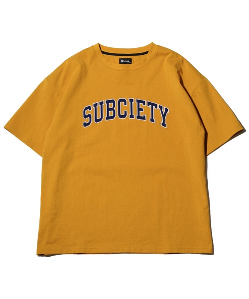 Subciety（サブサエティ）の「COLLEGE TEE（Tシャツ/カットソー・メンズ・グリーン/ホワイト/オレンジ/ブラック/マスタード・X-LARGE/LARGE/XX-LARGE/MEDIUM）」の13枚目の写真
