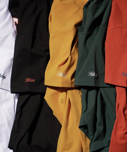 Subciety（サブサエティ）の「COLLEGE TEE（Tシャツ/カットソー・メンズ・グリーン/ホワイト/オレンジ/ブラック/マスタード・X-LARGE/LARGE/XX-LARGE/MEDIUM）」の9枚目の写真