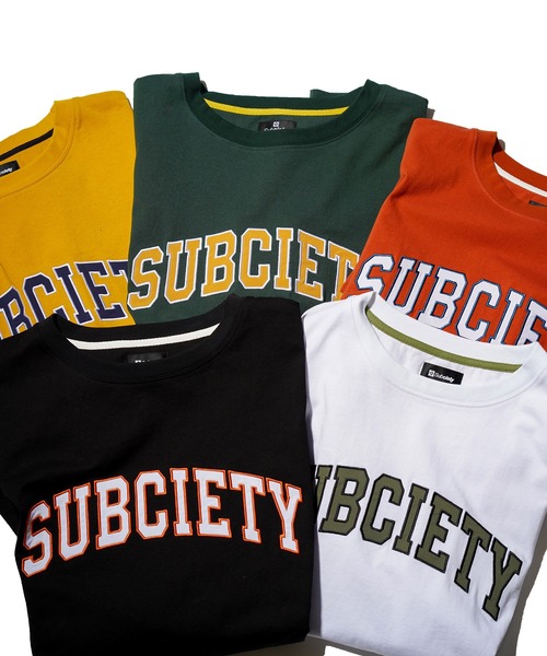Subciety（サブサエティ）の「COLLEGE TEE（Tシャツ/カットソー・メンズ・グリーン/ホワイト/オレンジ/ブラック/マスタード・X-LARGE/LARGE/XX-LARGE/MEDIUM）」の15枚目の写真
