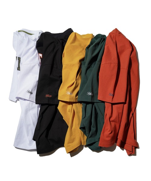 Subciety（サブサエティ）の「COLLEGE TEE（Tシャツ/カットソー・メンズ・グリーン/ホワイト/オレンジ/ブラック/マスタード・X-LARGE/LARGE/XX-LARGE/MEDIUM）」の16枚目の写真