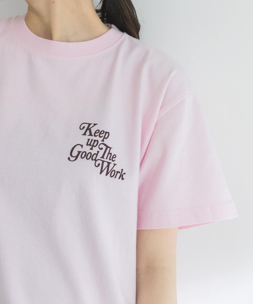 URBAN RESEARCH（アーバンリサーチ）の「SPORTY LOGO T-SHIRTS（Tシャツ/カットソー・レディース・ピンク/ホワイト・FREE）」の11枚目の写真