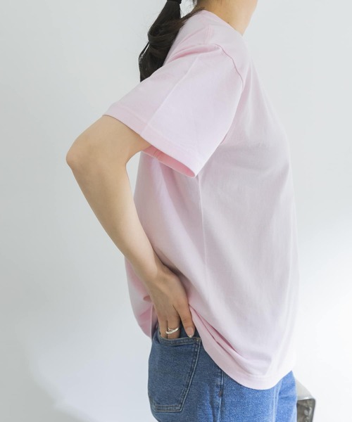 URBAN RESEARCH（アーバンリサーチ）の「SPORTY LOGO T-SHIRTS（Tシャツ/カットソー・レディース・ピンク/ホワイト・FREE）」の17枚目の写真