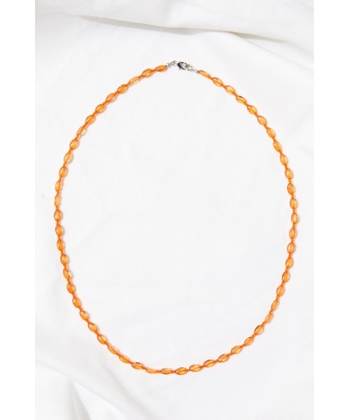 BLACK BY MOUSSY（ブラックバイマウジー）の「clear beads Necklace（クリアビーズネックレス）（ネックレス・レディース・ブラウン/オレンジ/ライム・FREE）」の11枚目の写真