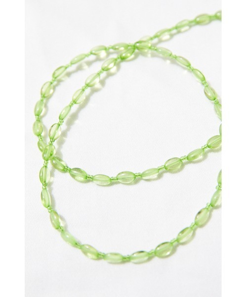 BLACK BY MOUSSY（ブラックバイマウジー）の「clear beads Necklace（クリアビーズネックレス）（ネックレス・レディース・ブラウン/オレンジ/ライム・FREE）」の7枚目の写真