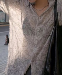 ANOTHER S | 立体柄シアーシャツブラウス(シャツ/ブラウス)