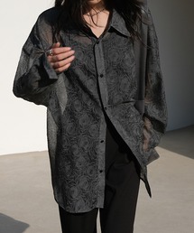 ANOTHER S | 立体柄シアーシャツブラウス(シャツ/ブラウス)