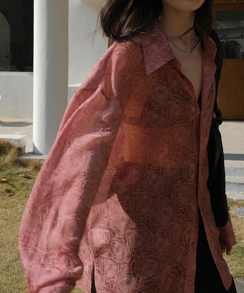 立体柄シアーシャツブラウス（シャツ/ブラウス）｜ANOTHER S