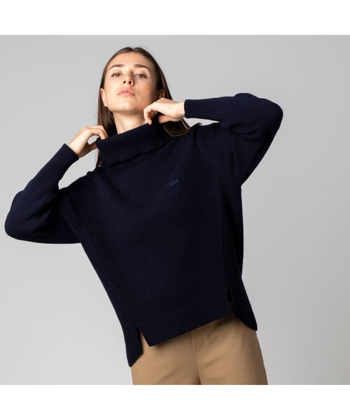タートルネックニット 【新品非売品】 LACOSTE ラコステ 古着 ニット タートルネック ニット/セーター