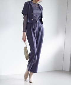 3 pieces ジャケット＆パンツ セットアップドレス（パンツドレス