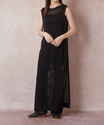 Lull | 【Lull / ルル】サイドスリットメッシュニットワンピース(ワンピース)