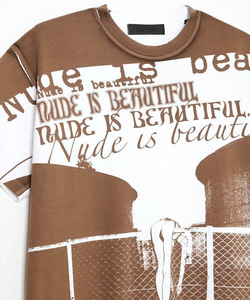 SHOOP (シュープ)の「SHOOP NUDE 2 T-SHIRT - Nud (#002)(Tシャツ/カットソー・メンズ・ブラック系その他/ホワイト系その他・X-LARGE/LARGE)」の8枚目の写真
