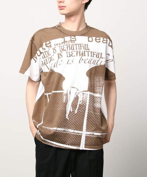 SHOOP (シュープ)の「SHOOP NUDE 2 T-SHIRT - Nud (#002)(Tシャツ/カットソー・メンズ・ブラック系その他/ホワイト系その他・X-LARGE/LARGE)」の4枚目の写真