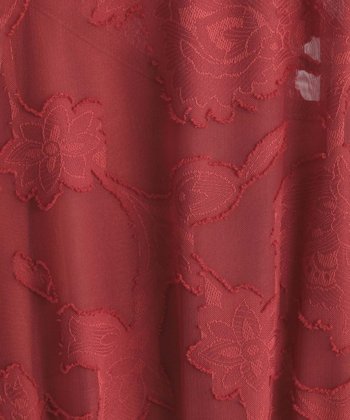 Andemiu（アンデミュウ）の「ジャガードシャーリングワンピース285892（ワンピース・レディース・ベージュ/グレー/オレンジ/ブラック/グリーン・FREE）」の17枚目の写真