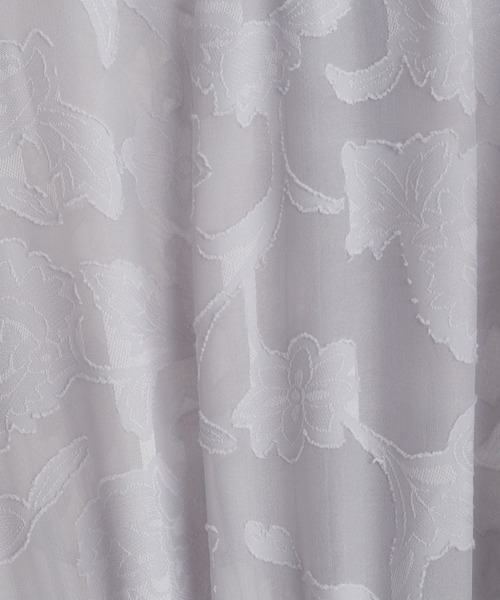 Andemiu（アンデミュウ）の「ジャガードシャーリングワンピース285892（ワンピース・レディース・ベージュ/グレー/オレンジ/ブラック/グリーン・FREE）」の8枚目の写真