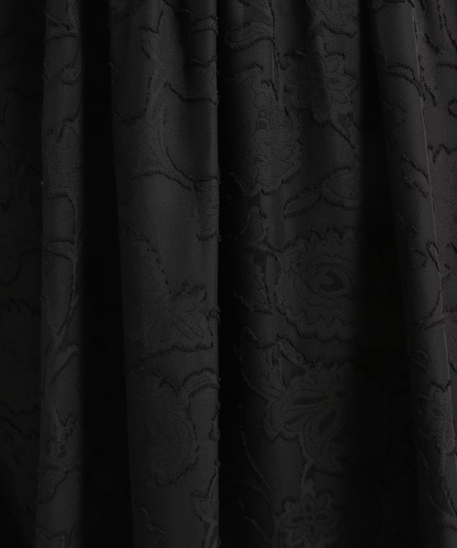 Andemiu（アンデミュウ）の「ジャガードシャーリングワンピース285892（ワンピース・レディース・ベージュ/グレー/オレンジ/ブラック/グリーン・FREE）」の22枚目の写真