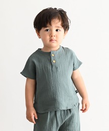 PUPPAPUPO（プッパプーポ）の「ダブルガーゼ フレンチスリーブ トップス（Tシャツ/カットソー・キッズ）」