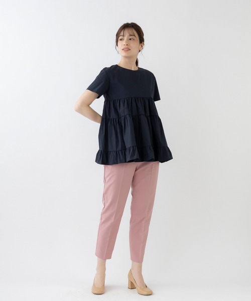 SONO  ティアードフレアブラウス/ピンク Sono ブラウス シャツ ZOZO限定再販「SONO/ソーノ」ティアード