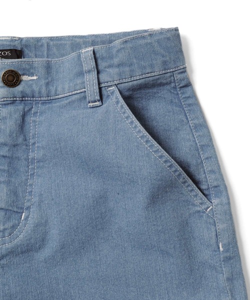 GLAZOS（グラソス）の「接触冷感デニム・ワイドハーフパンツ（デニムパンツ・キッズ・ライトブルー/ブルー・130cm/140cm/150cm/160cm/170cm）」の12枚目の写真