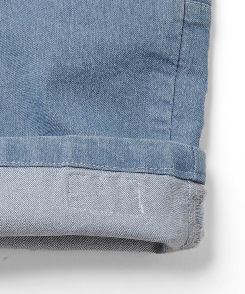 GLAZOS（グラソス）の「接触冷感デニム・ワイドハーフパンツ（デニムパンツ・キッズ・ライトブルー/ブルー・130cm/140cm/150cm/160cm/170cm）」の14枚目の写真