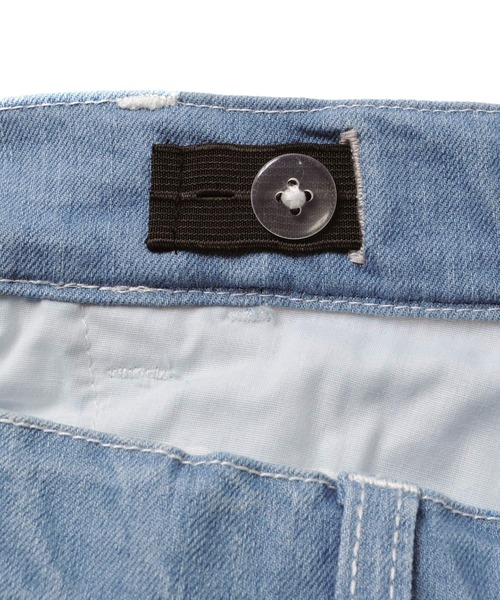 GLAZOS（グラソス）の「接触冷感デニム・ワイドハーフパンツ（デニムパンツ・キッズ・ライトブルー/ブルー・130cm/140cm/150cm/160cm/170cm）」の19枚目の写真