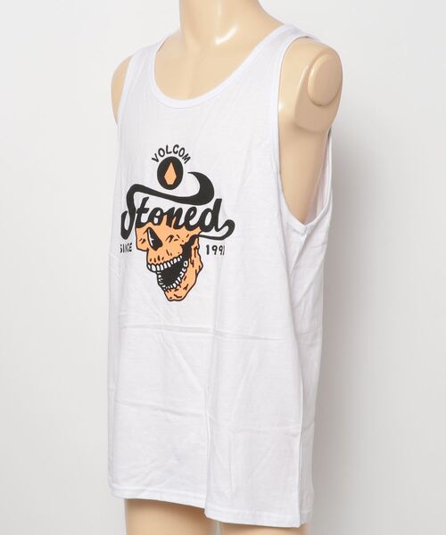 VOLCOM（ボルコム）の「STONED2THEBONE TANK（タンクトップ・メンズ・ホワイト・MEDIUM/LARGE）」の2枚目の写真