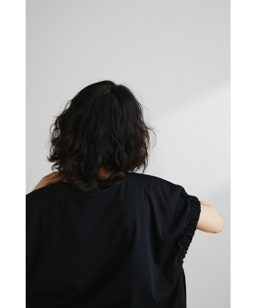 STYLEMIXER(スタイルミキサー)の「アームギャザーT(Tシャツ/カットソー・レディース・ブラック/サックスブルー/ホワイト・FREE)」の15枚目の写真