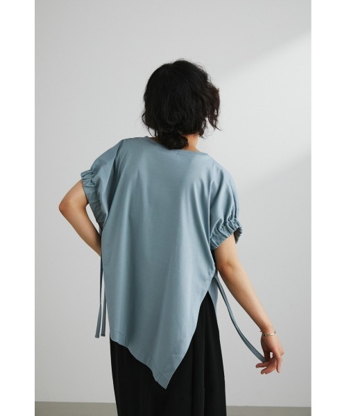 STYLEMIXER(スタイルミキサー)の「アームギャザーT(Tシャツ/カットソー・レディース・ブラック/サックスブルー/ホワイト・FREE)」の22枚目の写真
