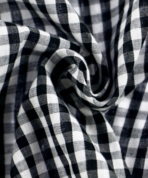 ALEXIA STAM(アリシアスタン)の「Gingham Puff Sleeve Top /ギンガムパフスリーブトップ(シャツ/ブラウス・レディース・ブラック系その他・FREE)」の6枚目の写真