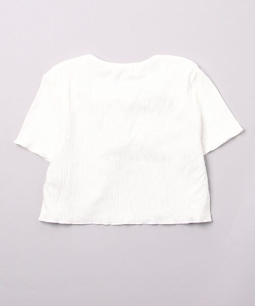 WC(ダブル シー)の「リボンカーデセットトップス(Tシャツ/カットソー・レディース・ブラック/ホワイト・FREE)」の7枚目の写真