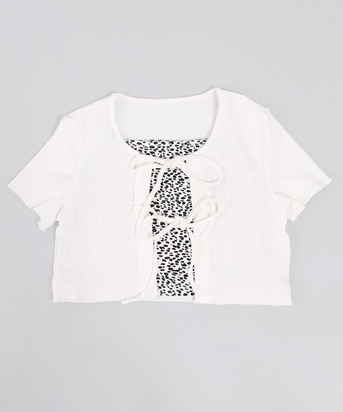 WC(ダブル シー)の「リボンカーデセットトップス(Tシャツ/カットソー・レディース・ブラック/ホワイト・FREE)」の20枚目の写真