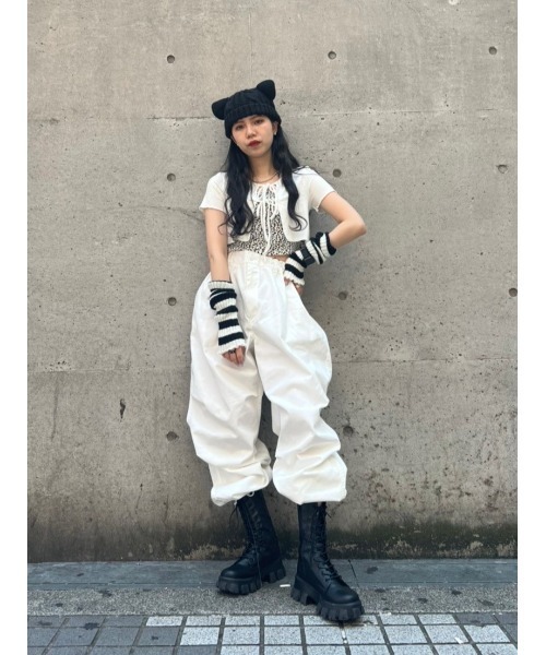 WC(ダブル シー)の「リボンカーデセットトップス(Tシャツ/カットソー・レディース・ブラック/ホワイト・FREE)」の18枚目の写真