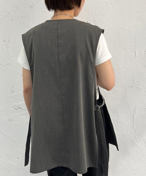 apres jour mignon（アプレジュールミニョン）の「セットインサイドベルトジレ【ZOZOTOWN限定アイテム】（ベスト・レディース・アイボリー/ブラック/ブルー/杢グレー・フリー/X-LARGE）」の22枚目の写真