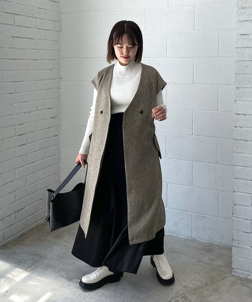 PAGEBOY（ページボーイ）の「モードチェルシーブーツ（ブーツ・レディース・ブラック/オフホワイト・M/L）」の3枚目の写真