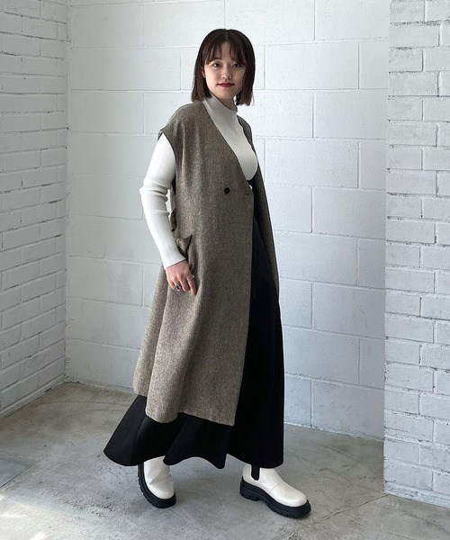 PAGEBOY（ページボーイ）の「モードチェルシーブーツ（ブーツ・レディース・ブラック/オフホワイト・M/L）」の8枚目の写真