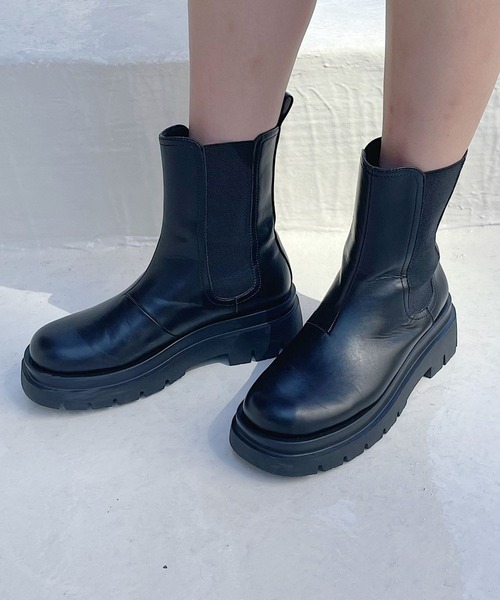 PAGEBOY（ページボーイ）の「モードチェルシーブーツ（ブーツ・レディース・ブラック/オフホワイト・M/L）」の18枚目の写真