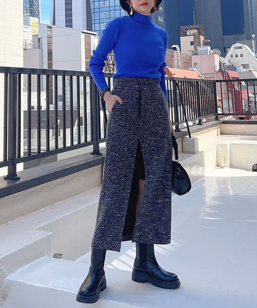 PAGEBOY（ページボーイ）の「モードチェルシーブーツ（ブーツ・レディース・ブラック/オフホワイト・M/L）」の6枚目の写真