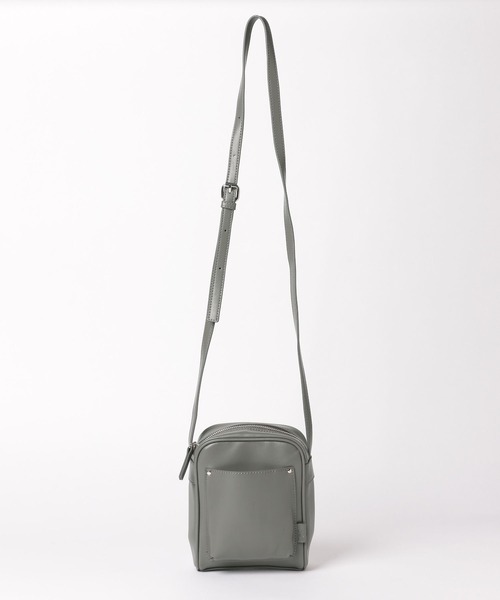 LAKOLE(ラコレ)の「フロントポケットスクエアショルダーバッグ / 344261(ショルダーバッグ・メンズ・ブラック/グレー/カーキ・FREE)」の9枚目の写真