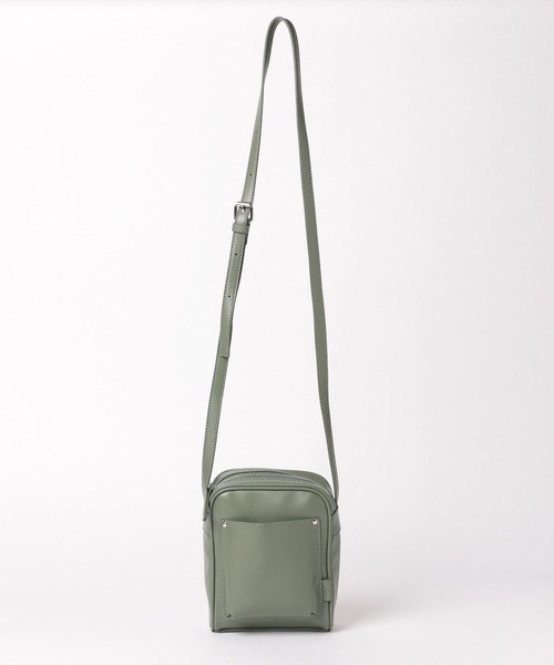 LAKOLE(ラコレ)の「フロントポケットスクエアショルダーバッグ / 344261(ショルダーバッグ・メンズ・ブラック/グレー/カーキ・FREE)」の16枚目の写真