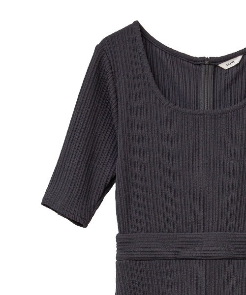 CLANE/クラネ】RIB CIRCULAR ONE PIECE/リブサーキュラーワンピース